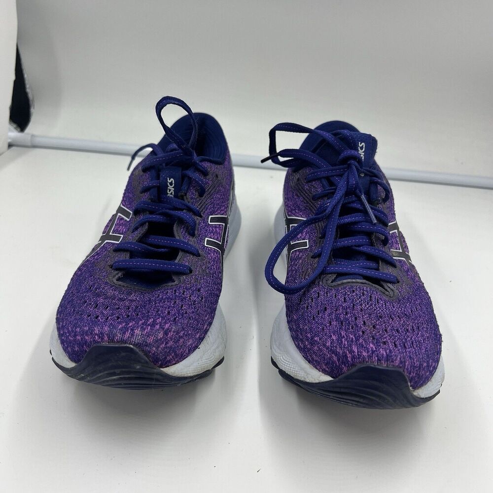Asics Gel Nimbus 24 Running Shoes Womens Size 7.5 Purple Road Walking FF Blast - Picture 2 of 7